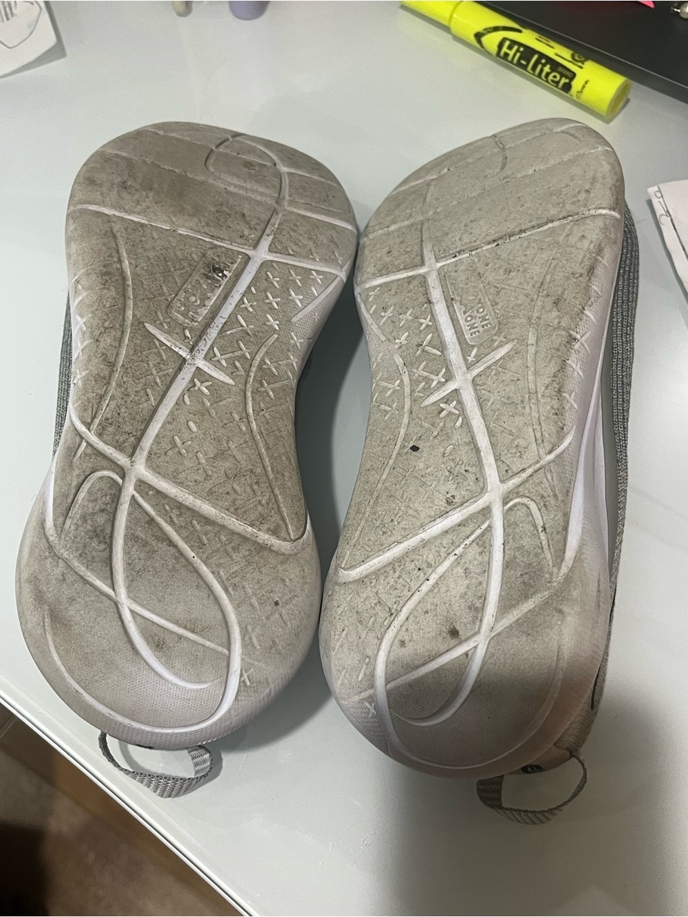 Hoka One One Women's Light Gray Athletic Running Shoes - Picture 5 of 5